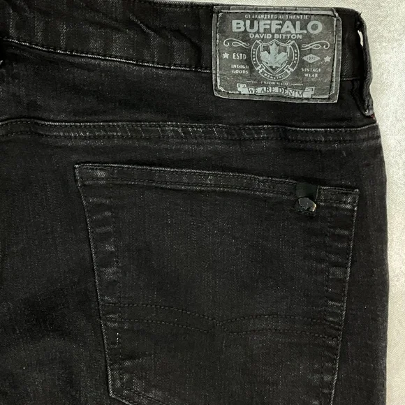 Buffalo David Bitton Max Skinny Jeans We Are Denim Black Stretch Men’s 34x32 - Picture 4 of 14